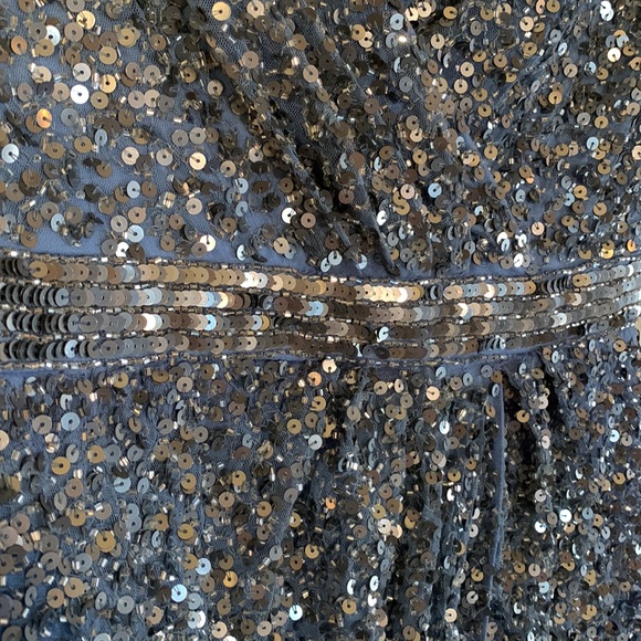 MAC DUGGAL
Cap Sleeve Sequined High Slit Gown - Picture 7 of 14